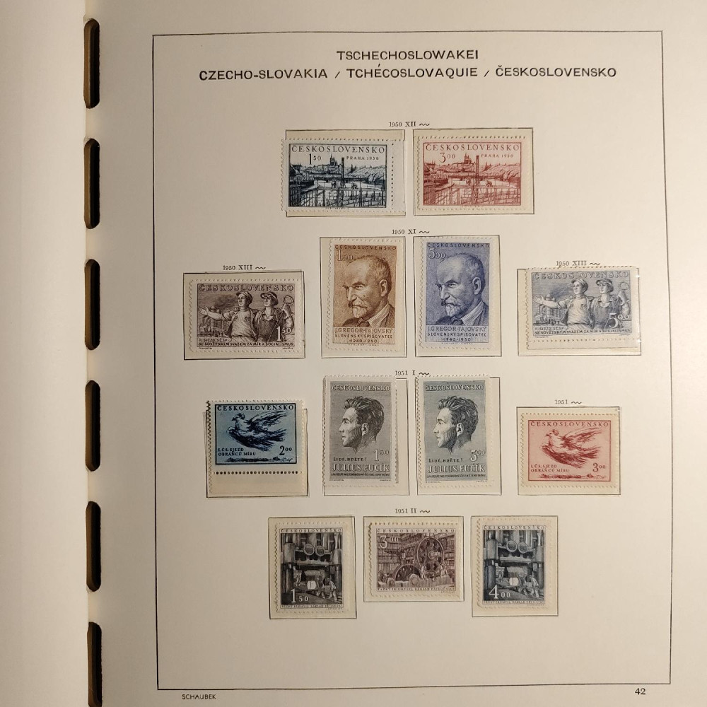 Czechoslovakia Stamps collection 1945-1959 MNH**/MH* 11