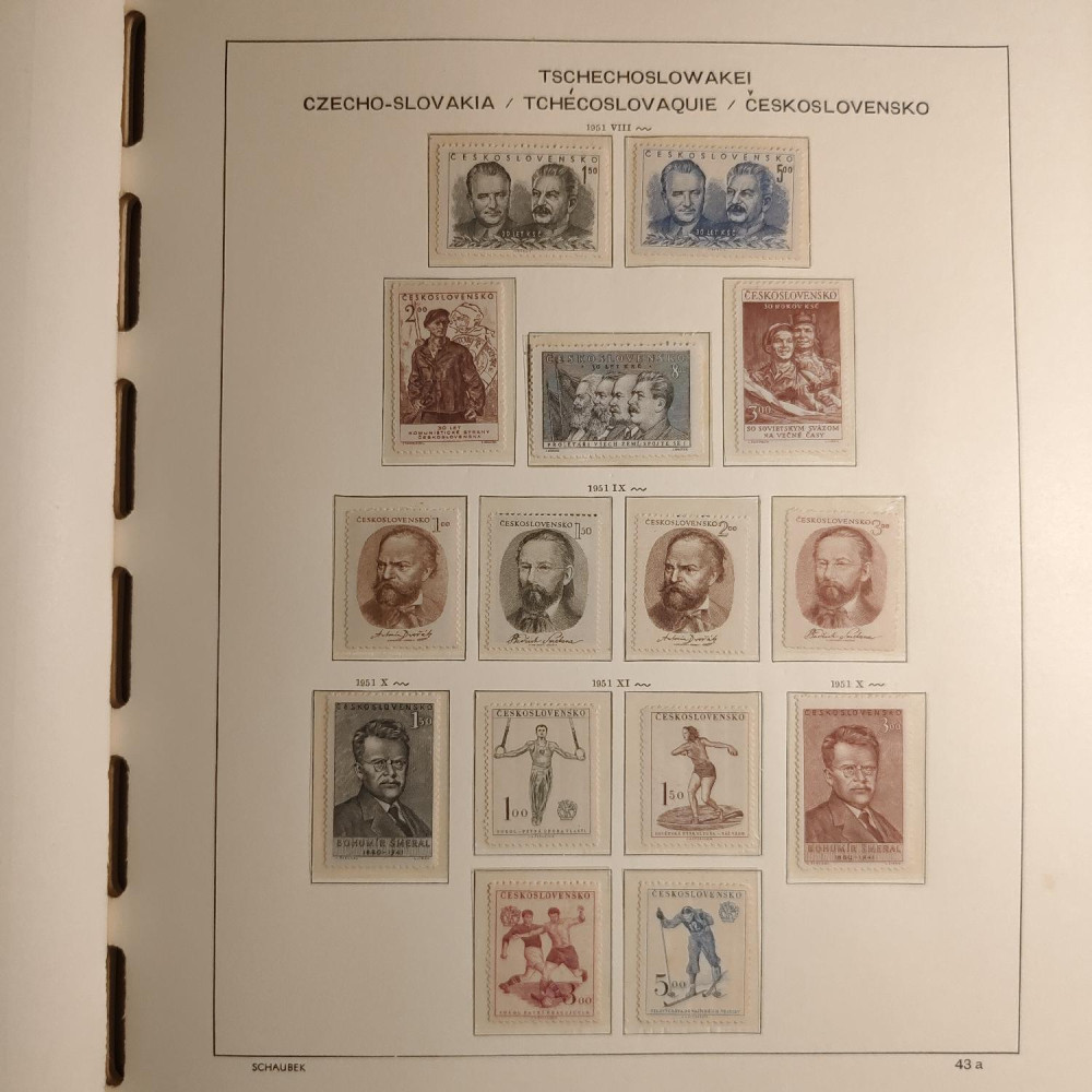 Czechoslovakia Stamps collection 1945-1959 MNH**/MH* 13