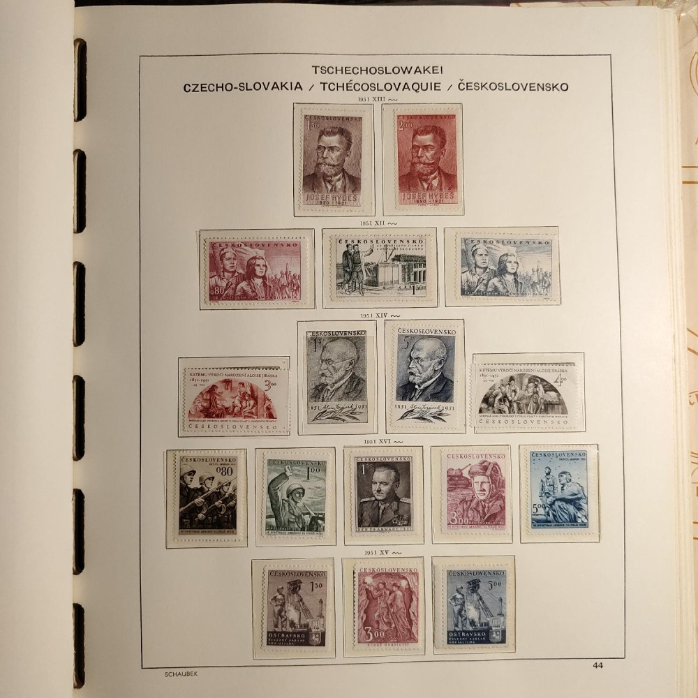 Czechoslovakia Stamps collection 1945-1959 MNH**/MH* 14