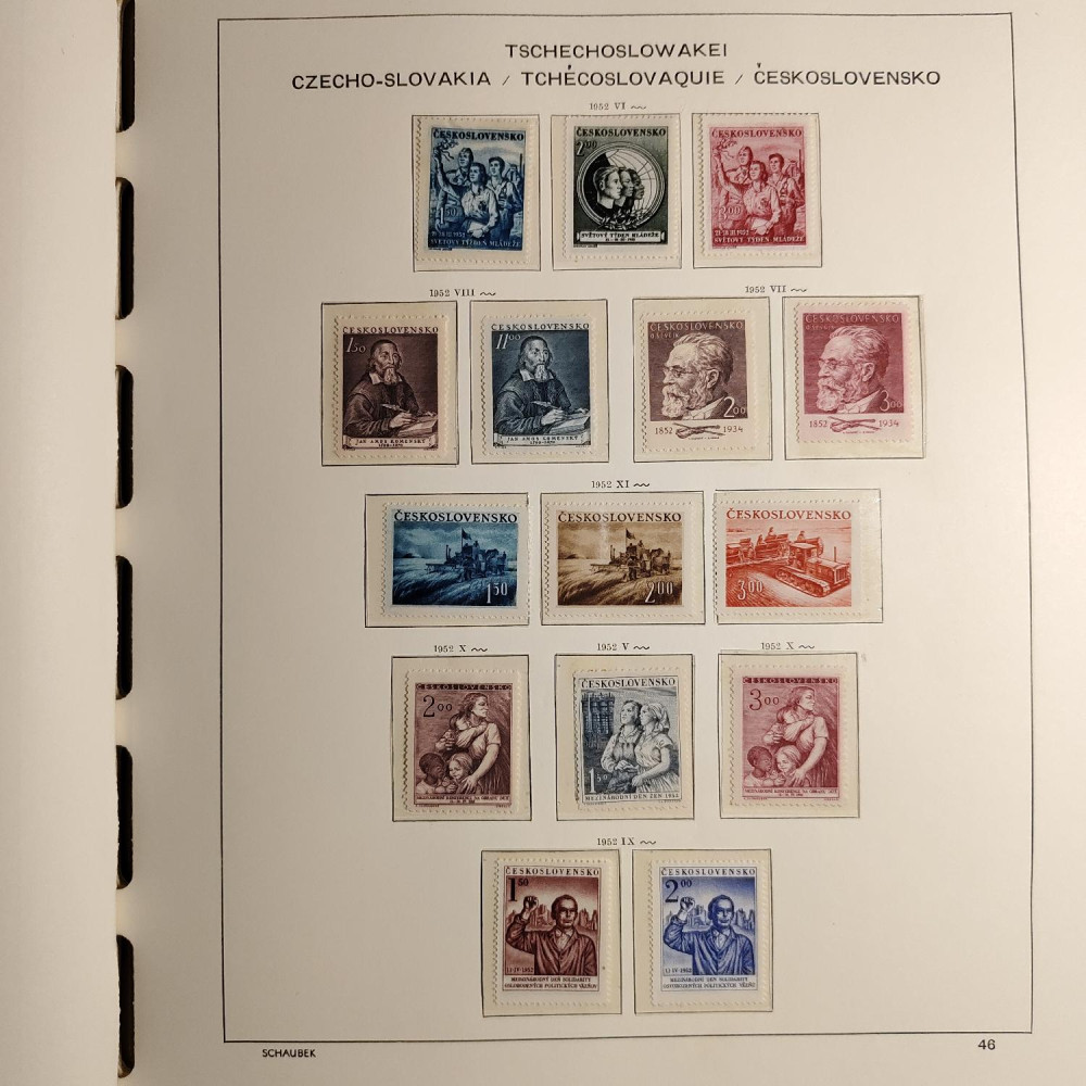 Czechoslovakia Stamps collection 1945-1959 MNH**/MH* 16