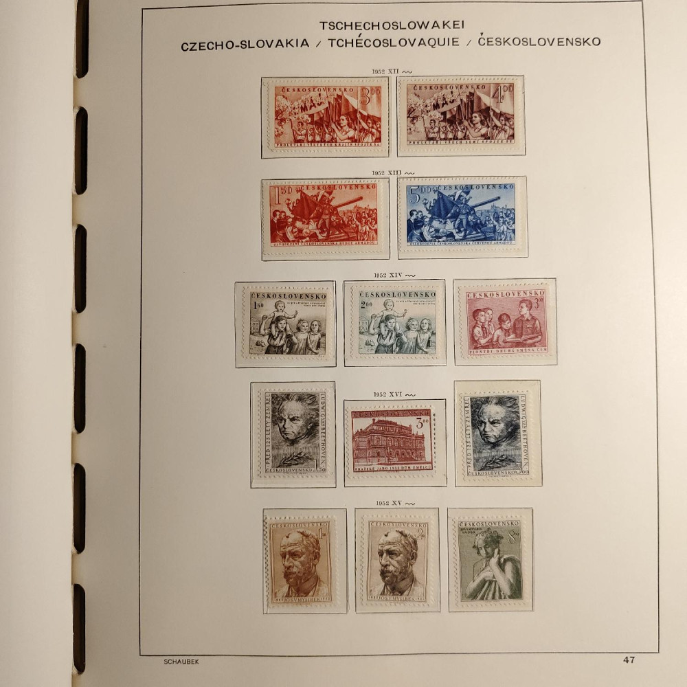 Czechoslovakia Stamps collection 1945-1959 MNH**/MH* 17
