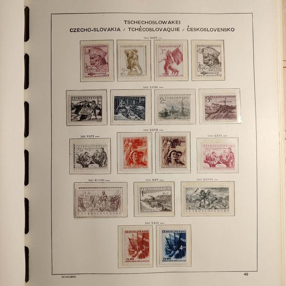 Czechoslovakia Stamps collection 1945-1959 MNH**/MH* 19