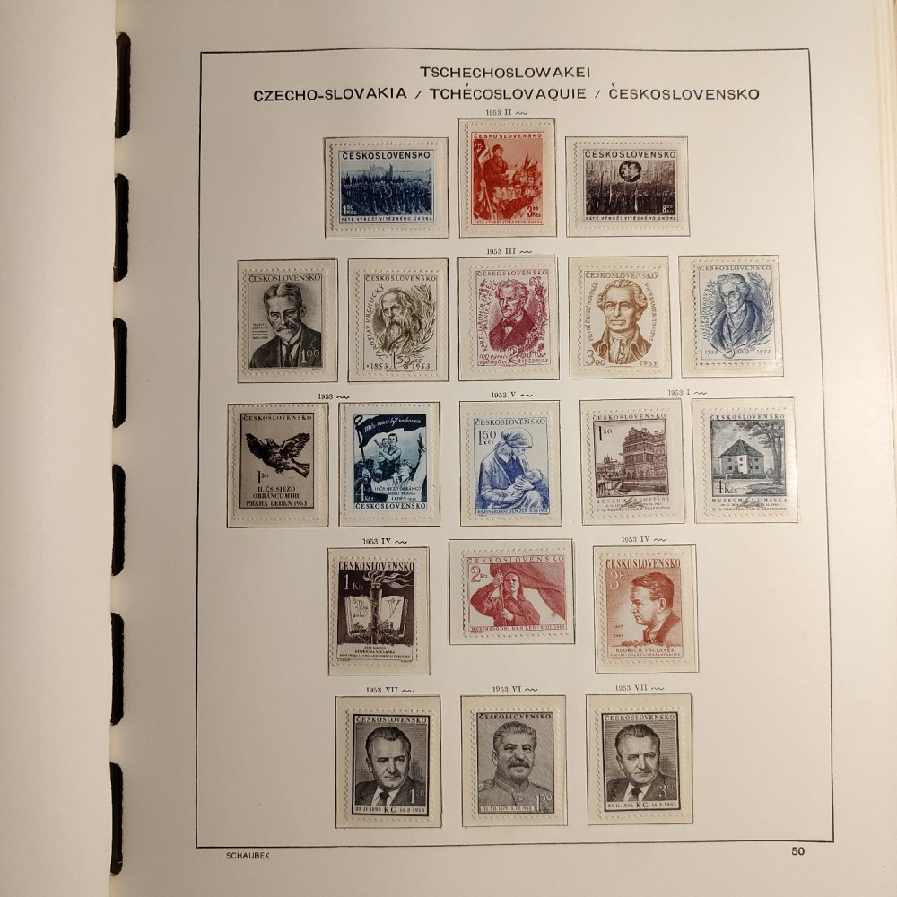 Czechoslovakia Stamps collection 1945-1959 MNH**/MH* 20