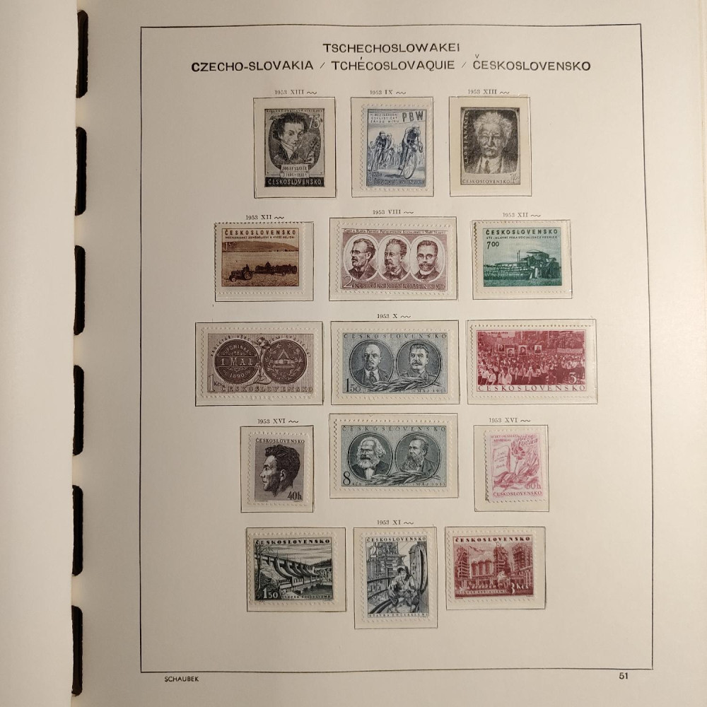 Czechoslovakia Stamps collection 1945-1959 MNH**/MH* 21