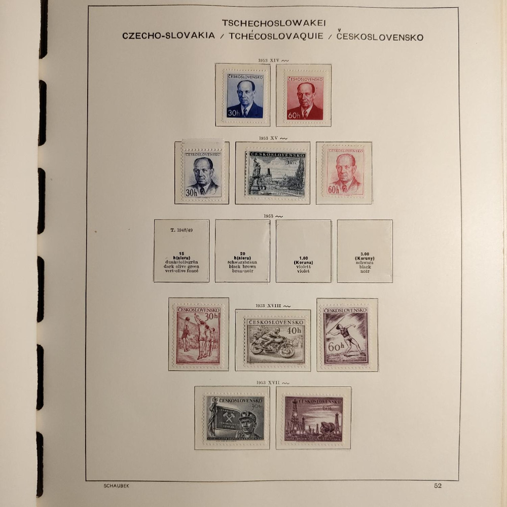 Czechoslovakia Stamps collection 1945-1959 MNH**/MH* 22