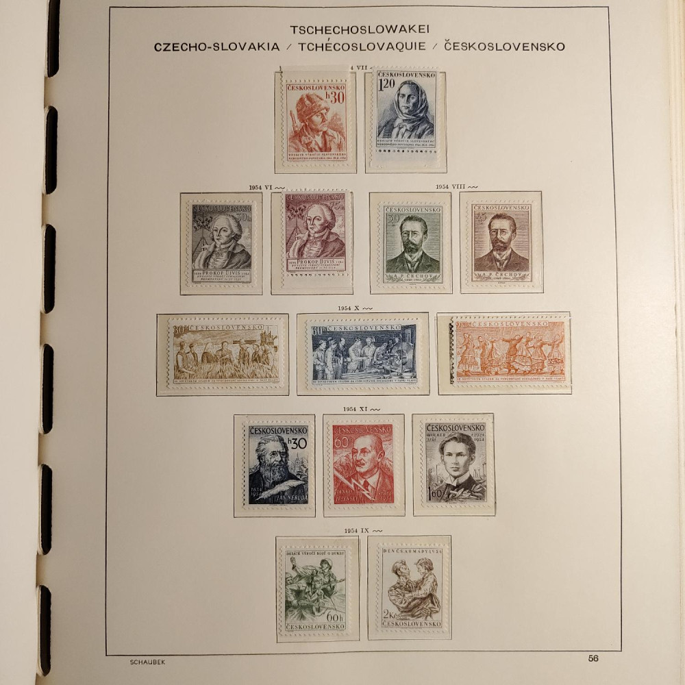 Czechoslovakia Stamps collection 1945-1959 MNH**/MH* 26