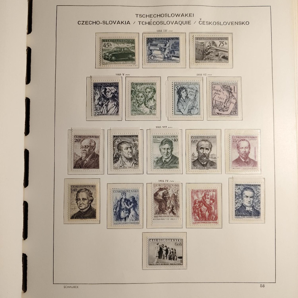 Czechoslovakia Stamps collection 1945-1959 MNH**/MH* 28