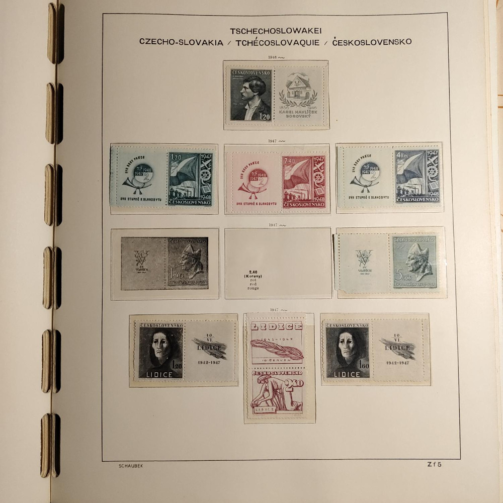 Czechoslovakia Stamps collection 1945-1959 MNH**/MH* 53
