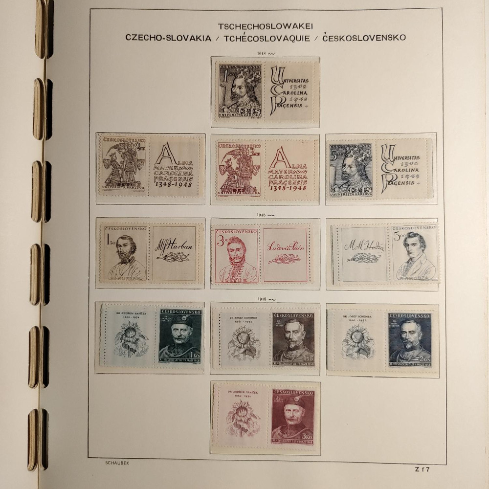 Czechoslovakia Stamps collection 1945-1959 MNH**/MH* 55