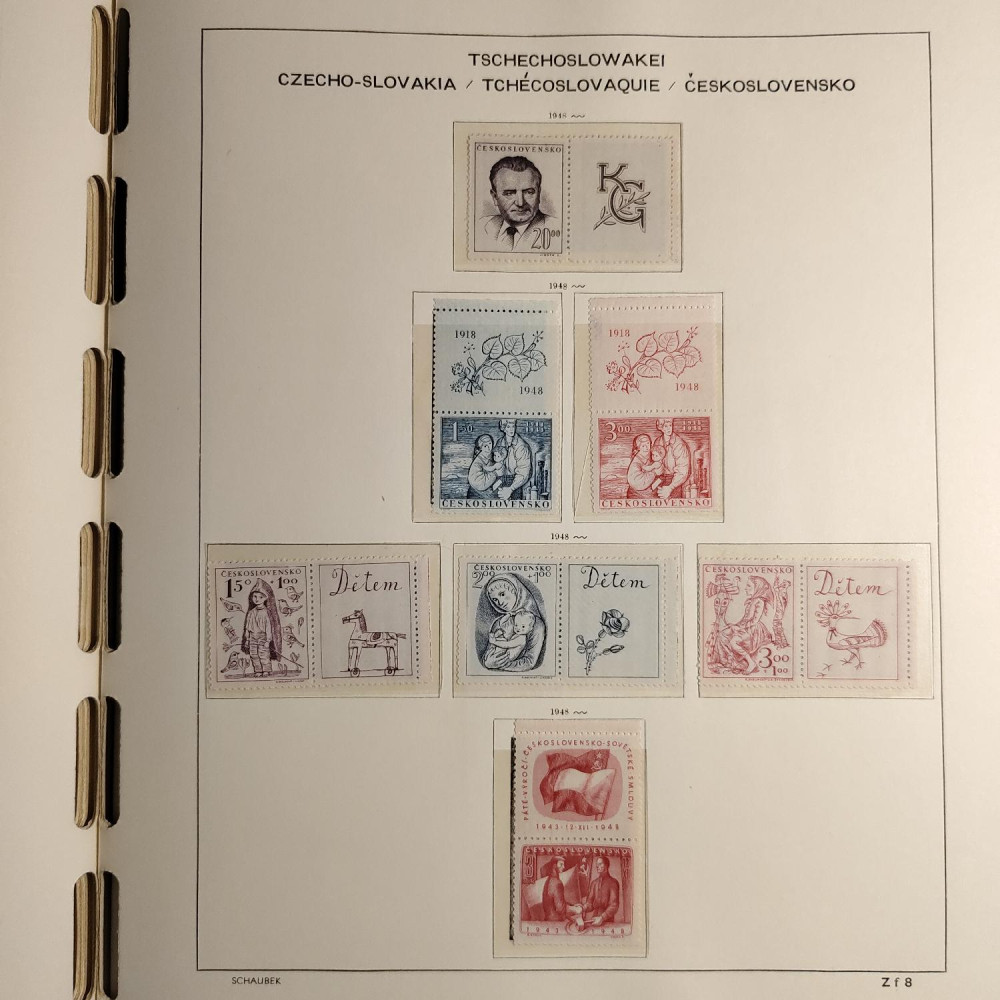 Czechoslovakia Stamps collection 1945-1959 MNH**/MH* 56