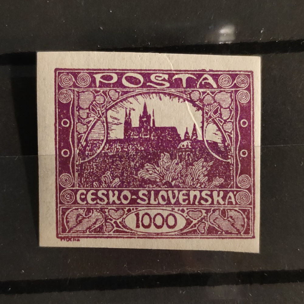 Známka ČSR, 1000h, Pof.26* 