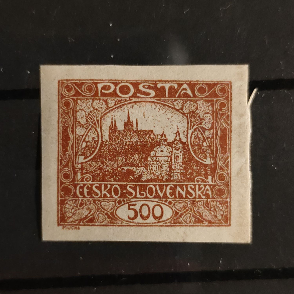 Briefmarke Tschechoslowakie, 500h, Mi.33* 