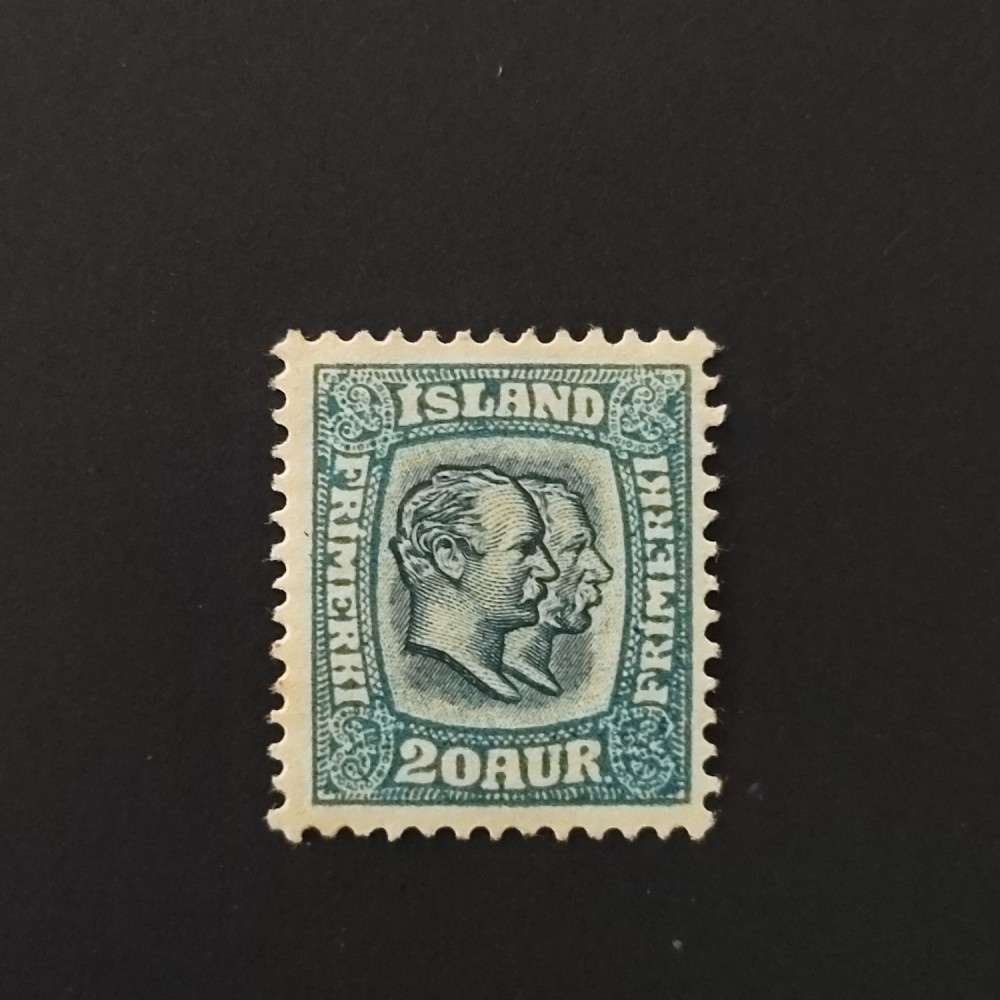 Stamp Iceland, 20 A, Mi.56, MH* 