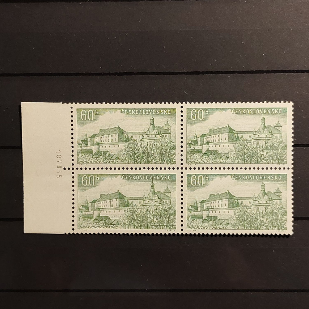 Bloque de cuatro Checoslovaquia, 60 h, Mi.932, MNH** 