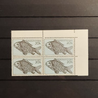 Block of four Czechoslovakia, 20 h, Mi.925, MNH** 