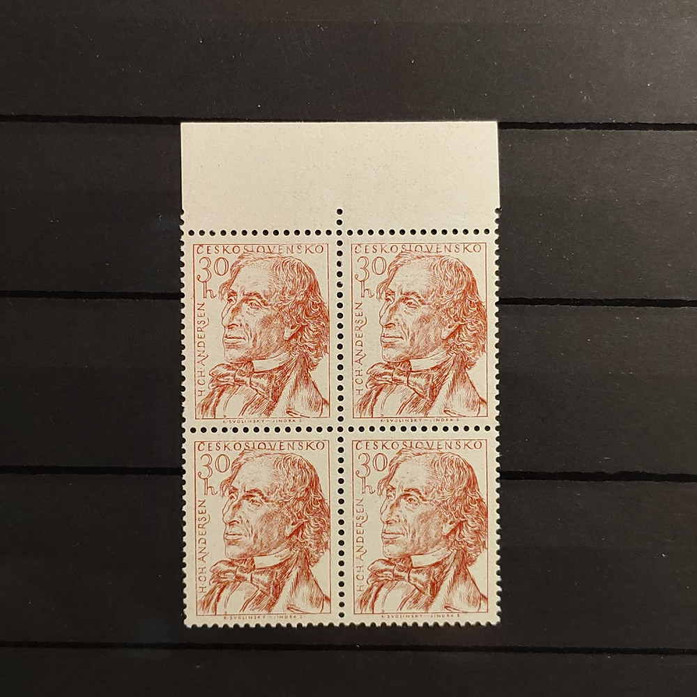 Bloque de cuatro Checoslovaquia, 30 h, Mi.941, MNH** 