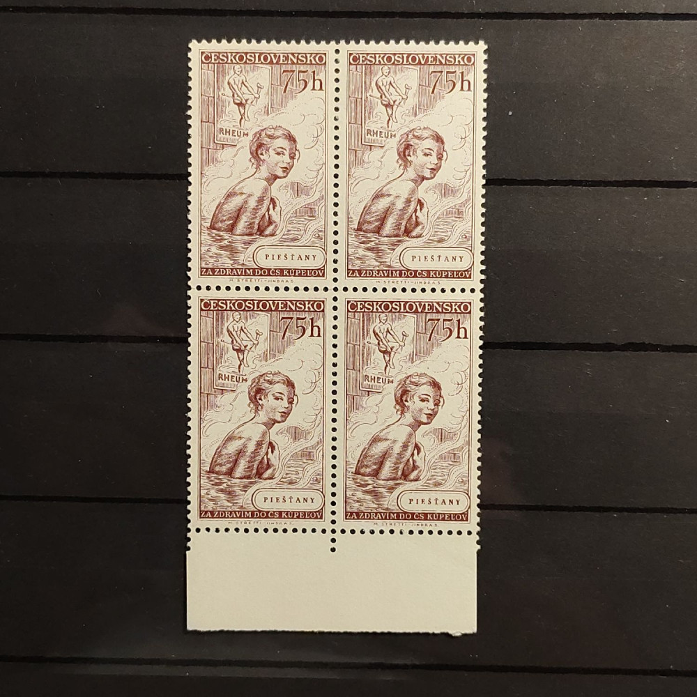 Viererblock Tschechoslowakie, 75h, Mi.960** 