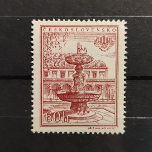 Mezinárodní výstava poštovní známke PRAGA 1955 - letohrádek Belveder