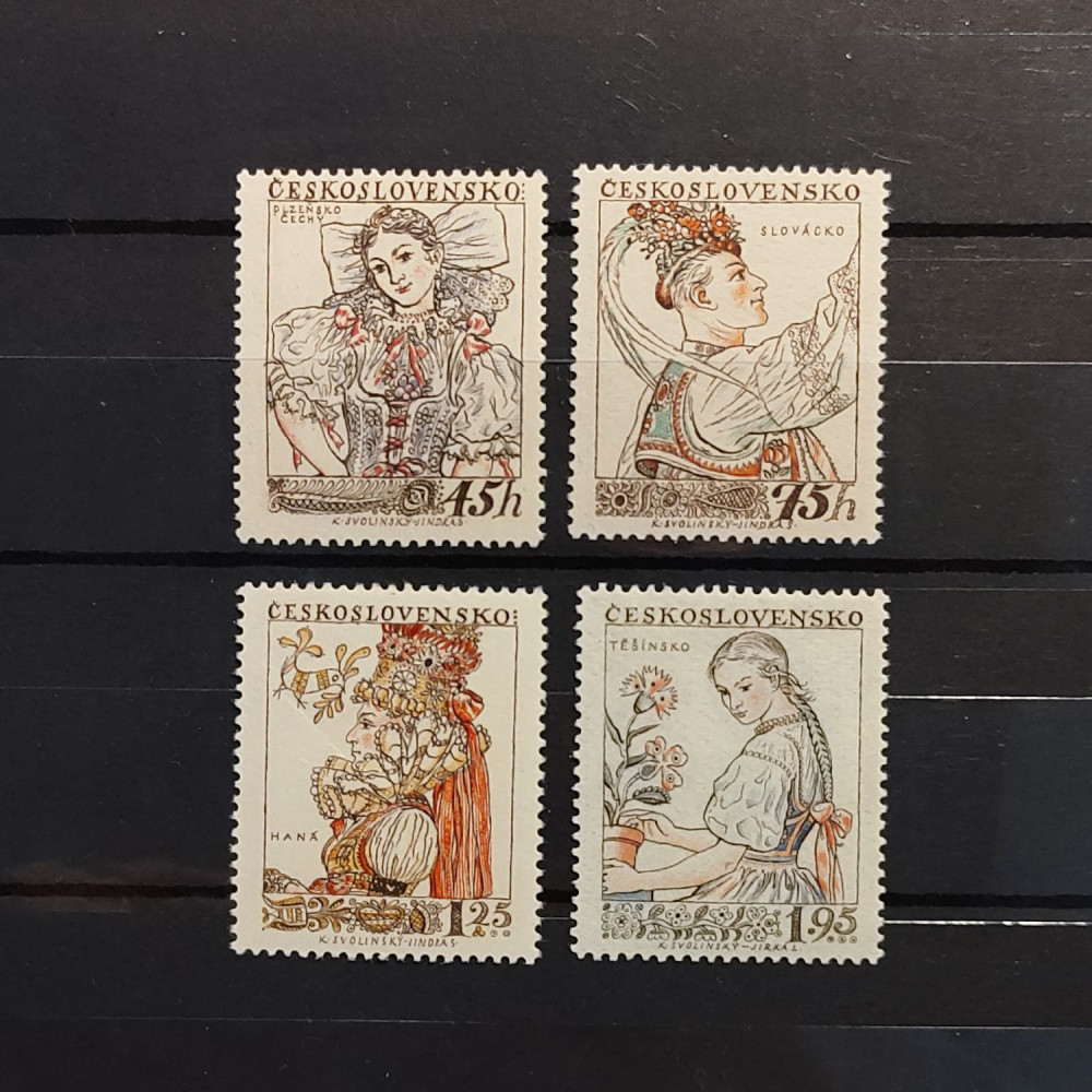 Série Tchecoslováquia, 45h-1,95Kčs, Mi.1051-1054, MNH** 