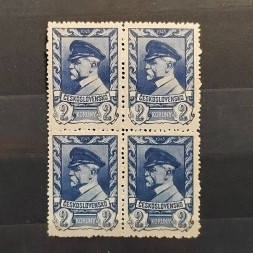 Viererblock Tschechoslowakie, 2 K, Mi.438** 