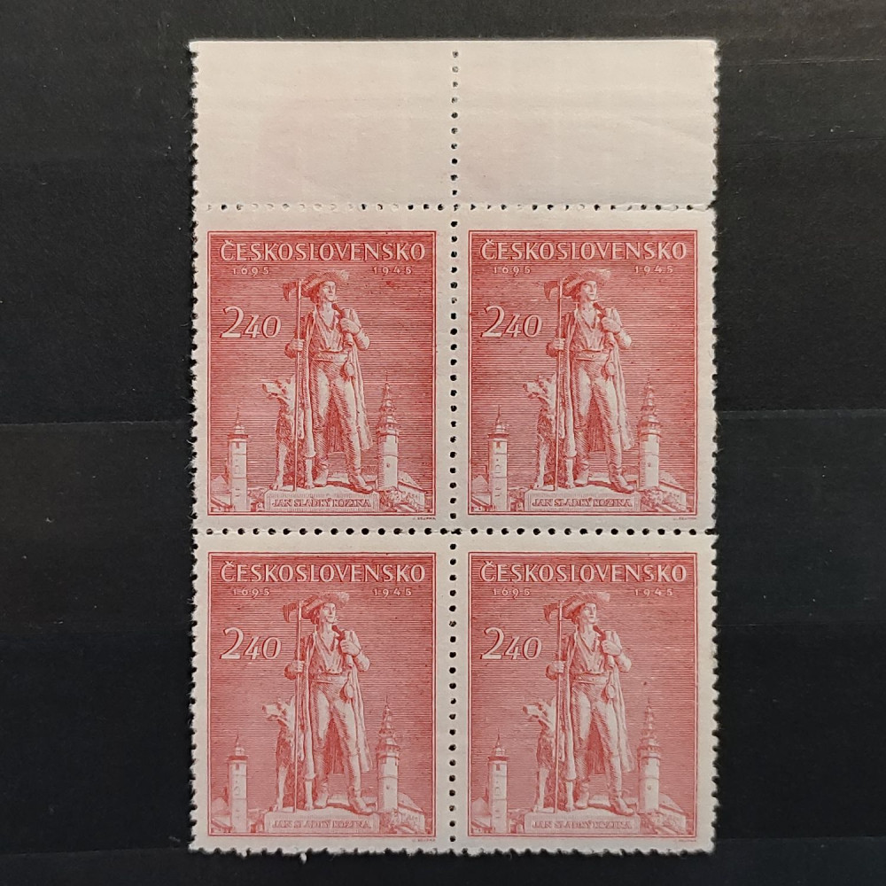 Viererblock Tschechoslowakie, 2,40 Kčs, Mi.478** 