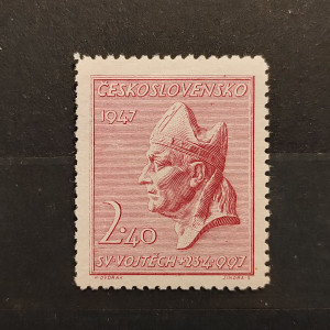 950. výročí smrti sv. Vojtěcha - 2,40 Kčs červená