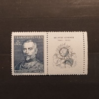 Stamp with coupons Czechoslovakia, 2 Kčs, Mi.542, MNH** 