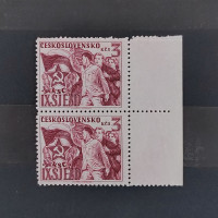 Dvojpáska ČSR, 3 Kčs, Pof.512** 
