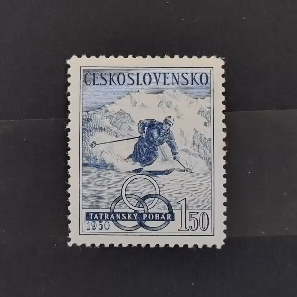 Briefmarke Tschechoslowakie, 1,50 Kčs, Mi.605* 