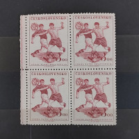 Viererblock Tschechoslowakie, 3 Kčs, Mi.673** 