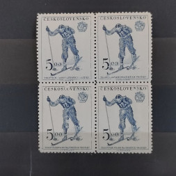 Block of four Czechoslovakia, 5 Kčs, Mi.674, MNH** 