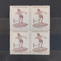Viererblock Tschechoslowakie, 1,50 Kčs, Mi.672** 
