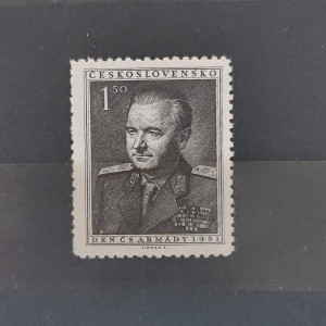 Den československé armády - K. Gottwald v uniformě