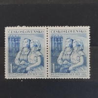 Dvojpáska ČSR, 1,50 Kčs, Pof.636** 