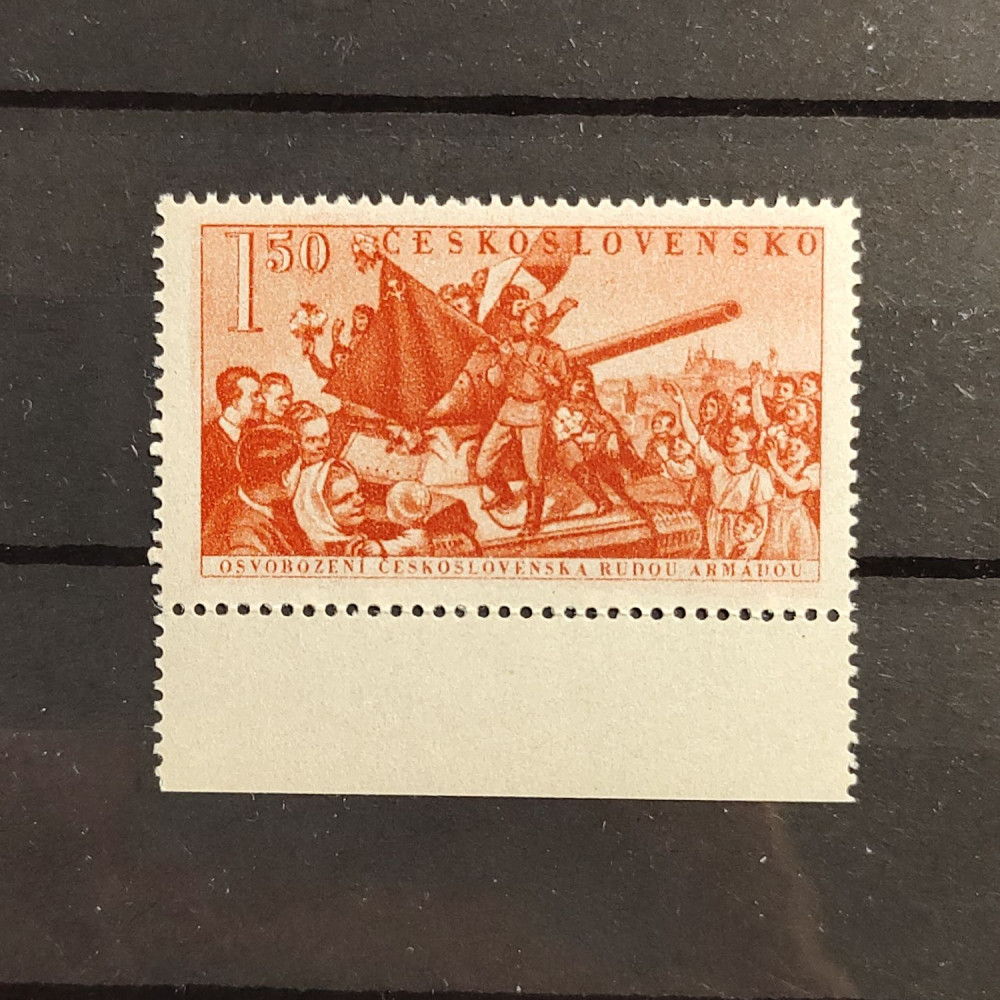 Briefmarke Tschechoslowakie, 1,50 Kčs, Mi.729** 