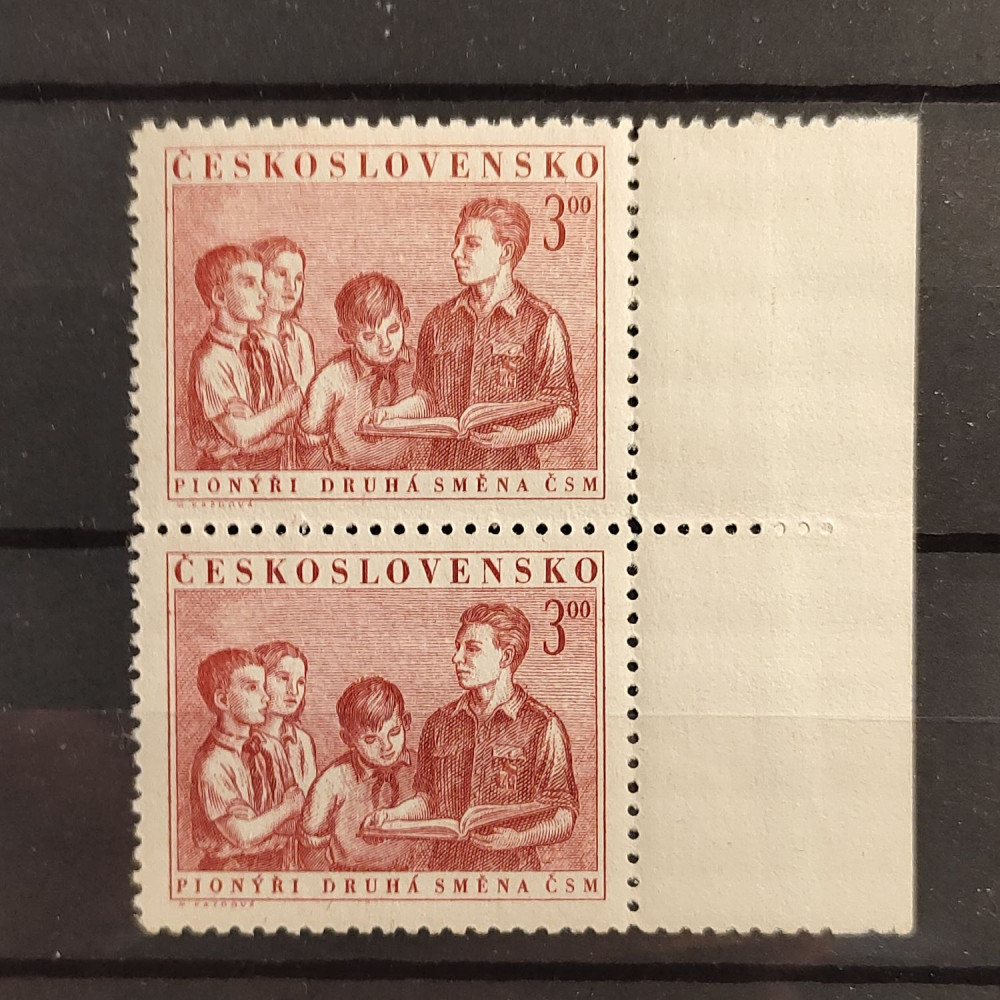 Pareja Checoslovaquia, 3 Kčs, Mi.733, MNH** 