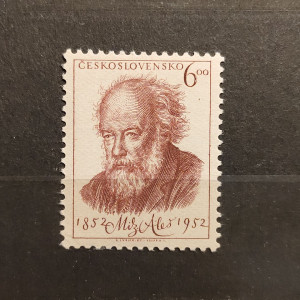 100. výročí narození M. Alše - 2 Kčs fialovohnědá
