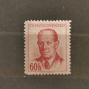Antonín Zápotocký - 60 h světle karmínová