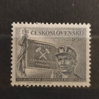 Stamp Czechoslovakia, 30 h, Mi.821, MH* 