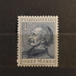 Josef Mánes - 1,50 Kčs šedomodrá