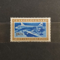 Briefmarke Tschechoslowakie, 1 Kčs, Mi.843* Briefmarke Tschechoslowakie, 1 Kčs, Mi.843*