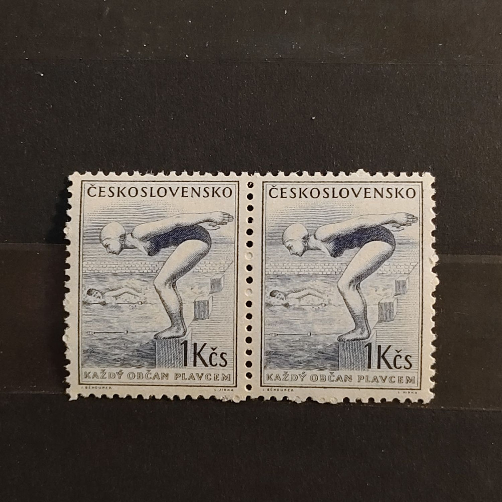Par Tchecoslováquia, 1 Kčs, Mi.858, MNH** 