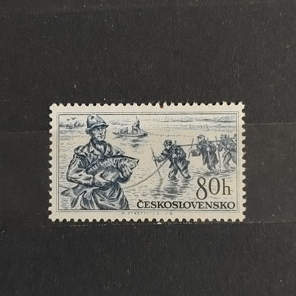 Sello Checoslovaquia, 80h, Mi.986, MNH** 