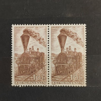 Block of 2 Czechoslovakia, 10h, Mi.988, MNH** 