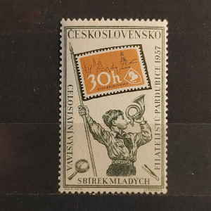 1957 - Výstava mladých filatelistů Pardubice 1957