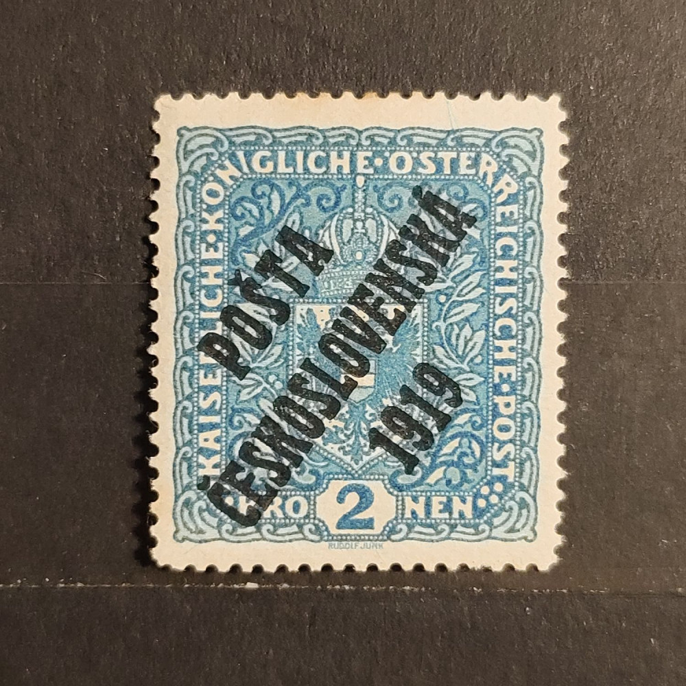 Stamp Posta Ceskoslovenska 1919, PC 1919, , MH* 