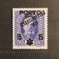 Briefmarke Tschechoslowakie PČ 1919 , 15/36h, Mi.95** 