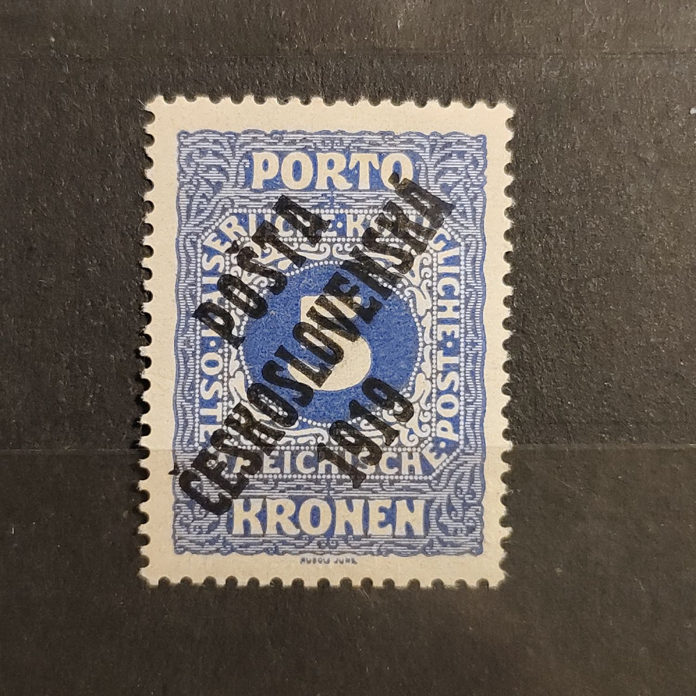 Sello Checoslovaquia PČ 1919 , 5K, Mi.90, MH* 