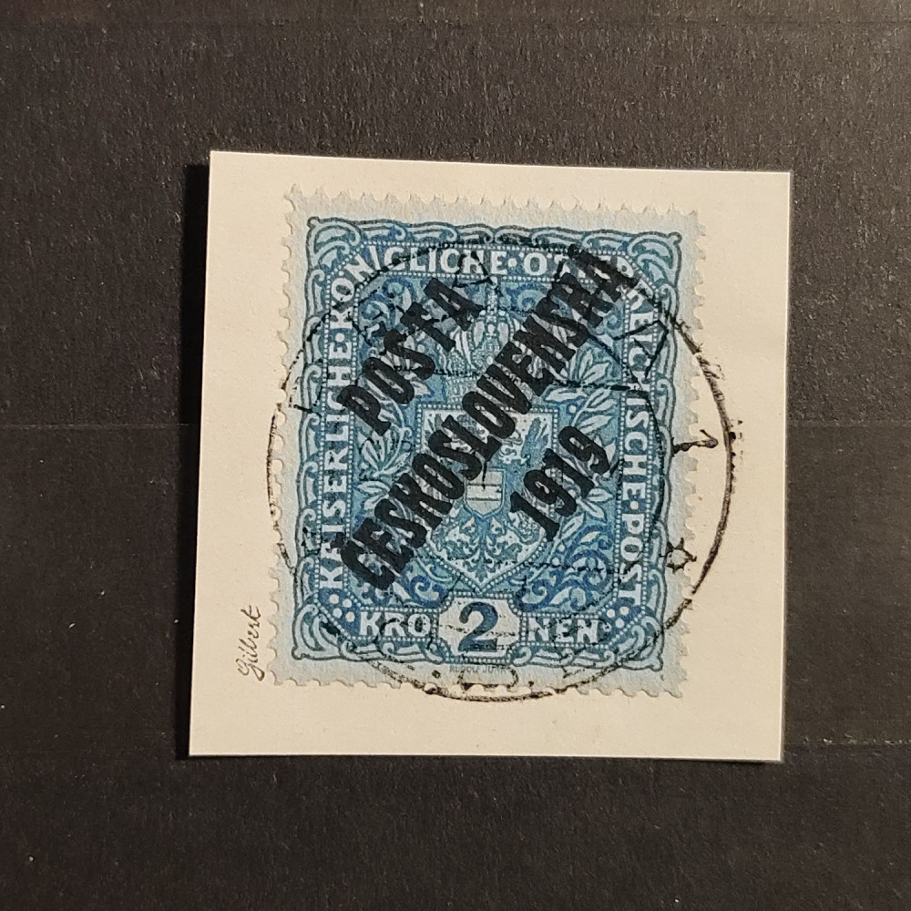 Výstřižek ČSR, PČ 1919, Pof.48I#, I. typ přetisku 