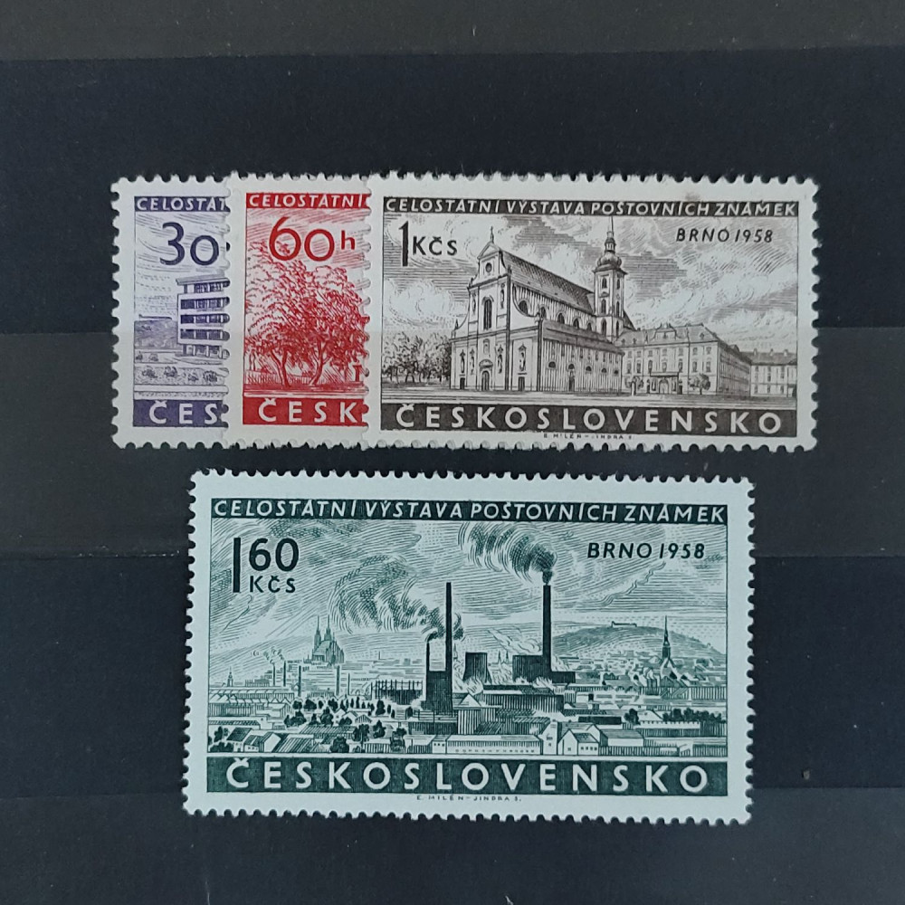 Série Tchecoslováquia, 30h-1,60Kčs, Mi.1097-1100, MNH** 
